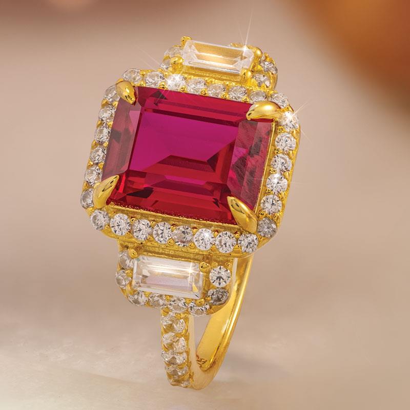 Cupid's Folly Ruby Ring